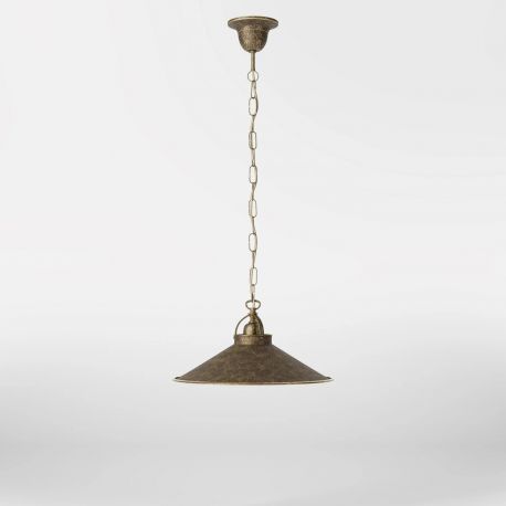 Pendule, Lustre suspendate - Pendul stil industrial din alama personalizabila Alice 35cm