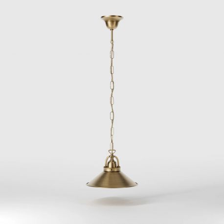 Pendule, Lustre suspendate - Pendul stil industrial din alama personalizabila Alice 25cm