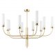 Candelabre, Lustre - Candelabru modern realizat manual din alama Mussa 10L
