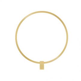 Aplice, corpuri de iluminat pentru pereti - Aplica de perete LED stil circular CERCIO alama