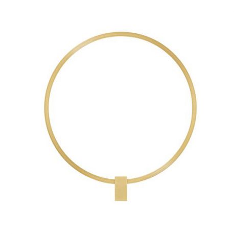 Aplice, corpuri de iluminat pentru pereti - Aplica de perete LED stil circular CERCIO alama