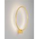 Aplice, corpuri de iluminat pentru pereti - Aplica de perete LED stil circular CERCIO alama