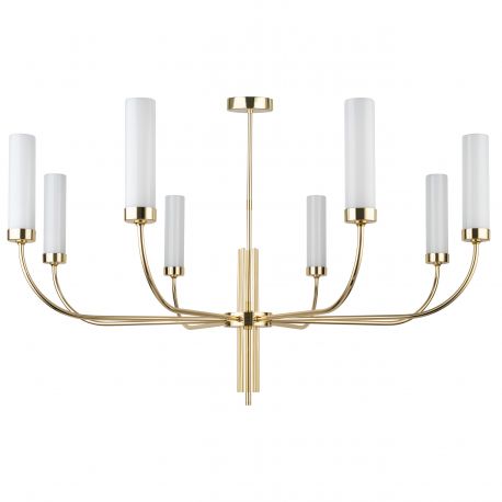 Candelabre, Lustre - Candelabru modern realizat manual din alama Mussa 8L