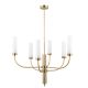 Candelabre, Lustre - Candelabru modern realizat manual din alama Mussa 6L