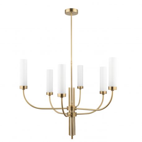 Candelabre, Lustre - Candelabru modern realizat manual din alama Mussa 6L