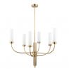 Candelabru modern realizat manual din alama Mussa 6L