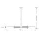 Pendule, Lustre suspendate - Lustra LED moderna realizata manual din alama Mussa