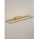 Aplice, corpuri de iluminat pentru pereti - Aplica de perete LED stil minimalist OLAS aurie