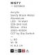 Iluminat pentru baie - Aplica de perete LED baie IP44 MISTY negru
