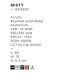 Iluminat pentru baie - Aplica de perete LED baie IP44 MISTY aurie