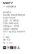 Iluminat pentru baie - Aplica de perete LED baie IP44 MISTY negru