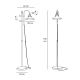 Lampadare - Lampa de podea stil industrial din alama personalizabila Alice