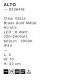 Iluminat pentru baie - Aplica de perete LED baie IP44 NOLD aurie
