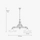 Pendule, Lustre suspendate - Lustra suspendata design italian Biliard