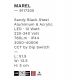 Iluminat pentru baie - Aplica de perete LED baie IP44 MAREL neagra