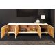 Comode - Comoda design vintage GOLDEN SUNSET 180cm Mango alb