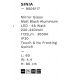 Oglinzi - Oglinda cu iluminat LED pentru baie IP44 SINIA 60x80cm