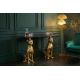 Console - Consola extravaganta PANTHER 105cm metal auriu cu blat din marmura