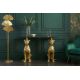 Console - Consola extravaganta PANTHER 105cm metal auriu cu blat din marmura
