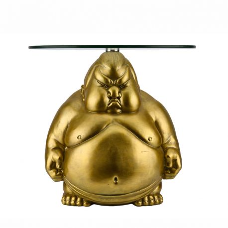 Masute Living - Masuta de cafea rotunda aurie SUMO 55cm