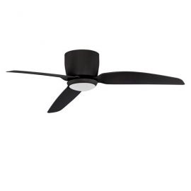 Lustre cu ventilator - Lustra LED cu ventilator si telecomanda VOLGA negru