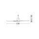 Lustre cu ventilator - Lustra LED cu ventilator si telecomanda exterior IP54 BLOWY