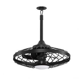 Lustre cu ventilator - Lustra LED cu ventilator si telecomanda exterior IP54 BRIZZY