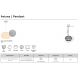 Pendule, Lustre suspendate - Pendul design modern Aviana D-30cm