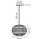 Pendule, Lustre suspendate - Pendul design modern Aviana D-30cm