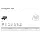 Aplice - Aplica de perete exterior design nordic modern IP54 Cirella