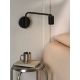 Aplice, corpuri de iluminat pentru pereti - Aplica reglabila design nordic minimalist Explore negru