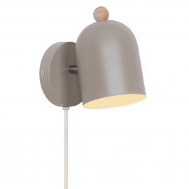 Iluminat pentru copii - Aplica de perete design nordic Gaston maro deschis