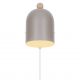 Iluminat pentru copii - Aplica de perete design nordic Gaston maro deschis