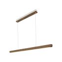 Lustra LED suspendata design scandinav Ilgas lemn maro