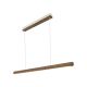 Pendule, Lustre suspendate - Lustra LED suspendata design scandinav Ilgas lemn maro