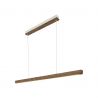 Lustra LED suspendata design scandinav Ilgas lemn maro