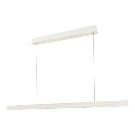 Pendule, Lustre suspendate - Lustra LED suspendata design scandinav Ilgas lemn alb
