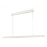 Lustra LED suspendata design scandinav Ilgas lemn alb