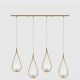 Pendule, Lustre suspendate - Lustra din alama cu 4 pendule in forma de lacrima Iside