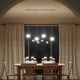 Pendule, Lustre suspendate - Lustra din alama cu 4 pendule in forma de lacrima Iside