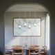 Pendule, Lustre suspendate - Lustra din alama cu 4 pendule in forma de lacrima Iside