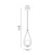 Pendule, Lustre suspendate - Pendul din alama in forma de lacrima Iside