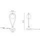 Veioze - Veioza, Lampa de masa din alama in forma de lacrima Iside