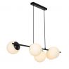 Lustra suspendata design modern Lilly negru 5L