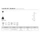 Pendule, Lustre suspendate - Pendul design nordic modern Louella 20cm