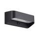 Aplice - Aplica LED de exterior solara cu senzor IP54 Marcellio negru