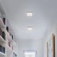 Plafoniere - Mini Plafoniera LED argintiu cu efect starlight STAR SKY 21x21cm