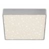 Mini Plafoniera LED argintiu cu efect starlight STAR SKY 21x21cm