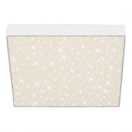 Plafoniere - Plafoniera LED alb cu efect starlight STAR SKY 28x28cm