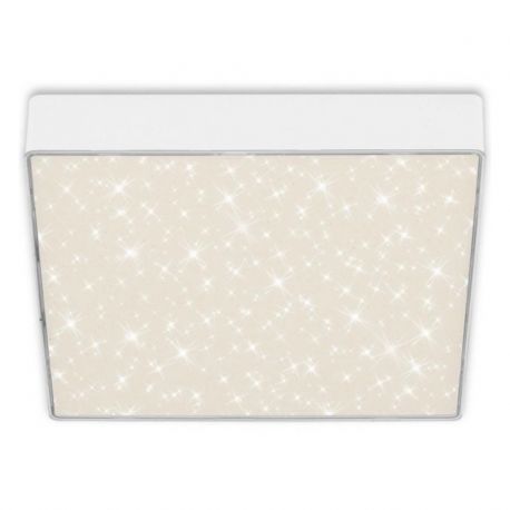 Plafoniere - Plafoniera LED alb cu efect starlight STAR SKY 21x21cm